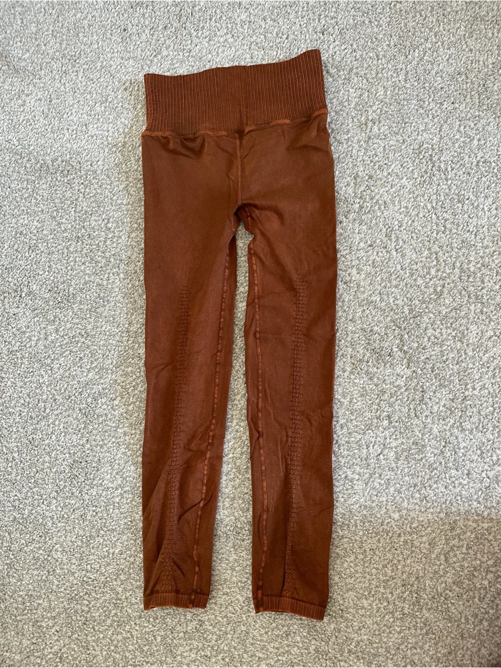 Women’s Free People Good Karma High Rise 7/8 Length Rust Legging